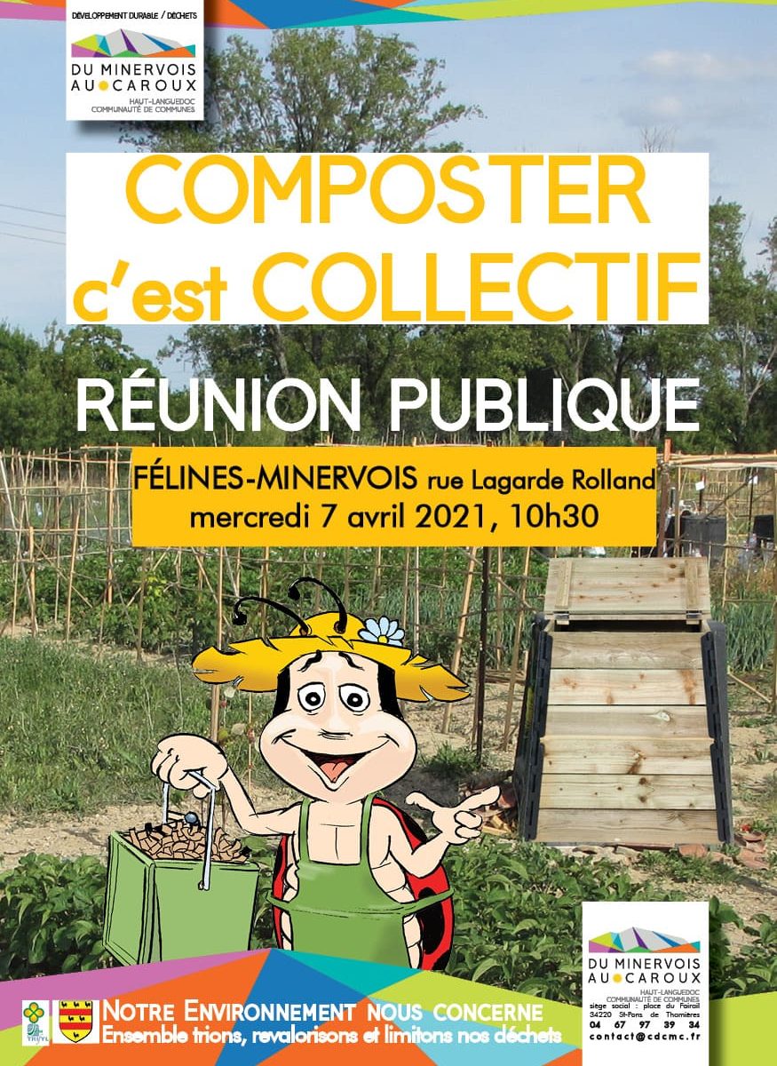 Réunion publique sur le compostage collectif mercredi 7 avril à 10h30 à la serre
