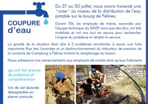 Radio Félines, les dernières infos du 9 août 2024