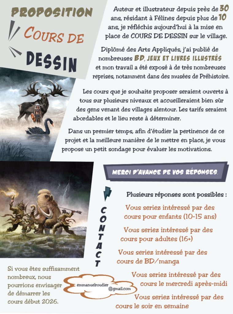 Radio Félines, les dernières infos du 12 décembre 2025