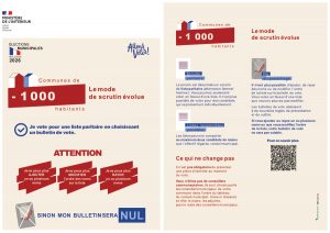 Élections municipales 2026 : nouveau mode de scrutin pour les communes de 1000 habitants