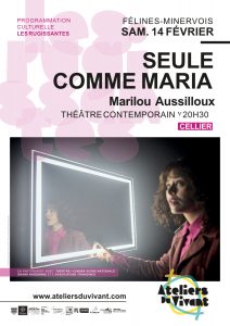 Soirée théâtre contemporain, SAMEDI 14 FÉVRIER 2026 à 20h30 au cellier, dans le cadre de la programmation culturelle Les Rugissantes #4