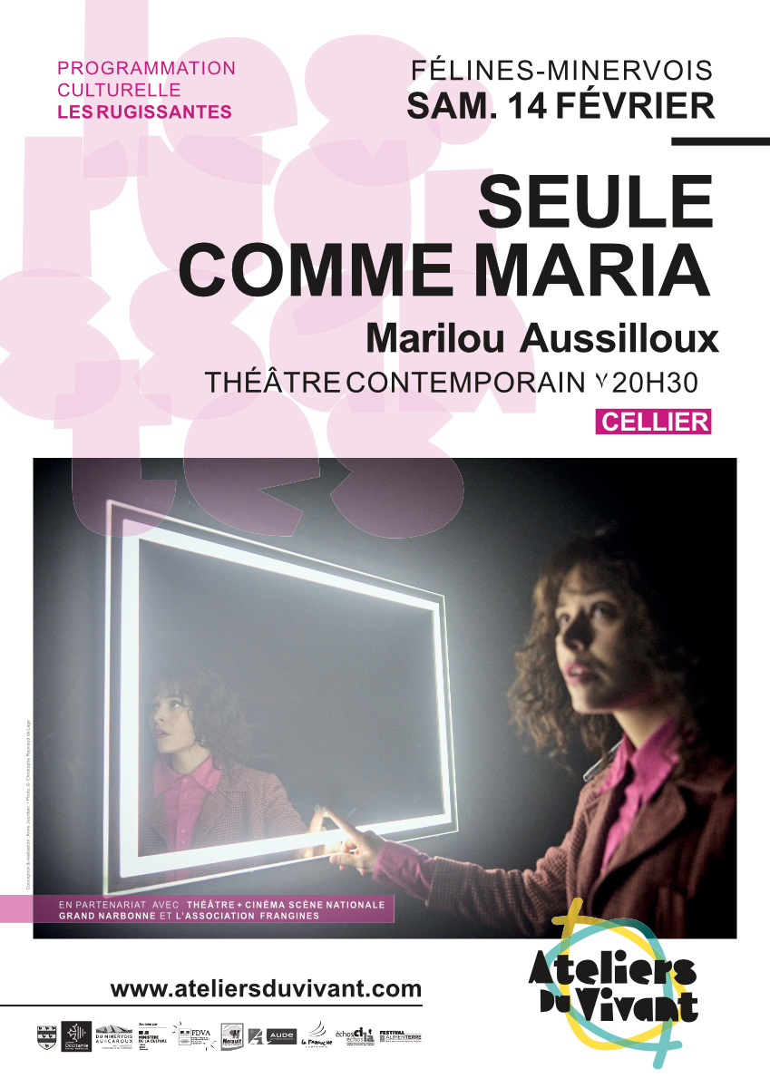 Soirée théâtre contemporain, SAMEDI 14 FÉVRIER 2026 à 20h30 au cellier, dans le cadre de la programmation culturelle Les Rugissantes #4