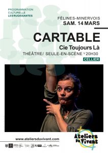 Soirée théâtre SAMEDI 14 MARS 2026 à 20h30 au cellier, dans le cadre de la programmation culturelle Les Rugissantes #4