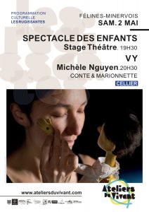 Soirée spectacles SAMEDI 2 MAI 2026 à partir de 19h30 au cellier, dans le cadre de la programmation culturelle Les Rugissantes #4