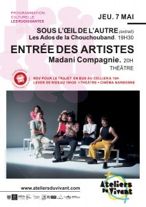 Soirée théâtre JEUDI 7 MAI 2026 à partir de 19h30 à la Scène Nationale du Grand Narbonne, dans le cadre de la programmation culturelle Les Rugissantes #4