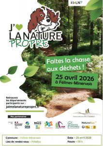 Opération 'J'aime la nature propre' SAMEDI 25 AVRIL 2026 - Rendez-vous donné au Peladou à 8h
