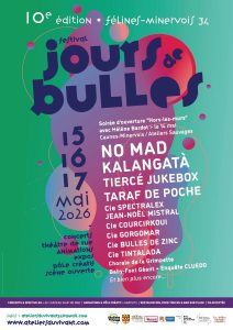 Festival JOURS DE BULLES, du 15 au 17 mai 2026, les 10 ans !