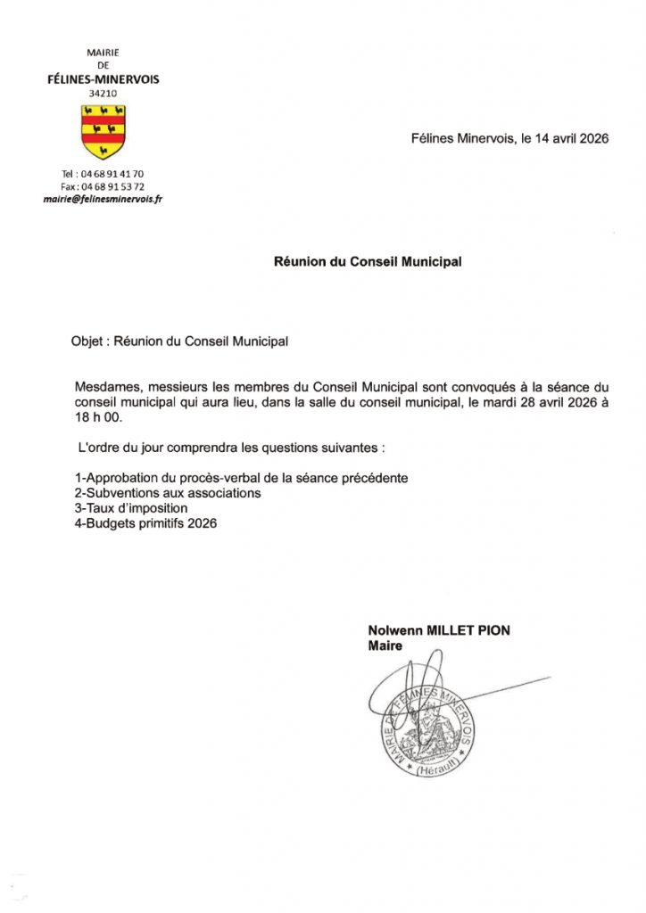 Radio Félines, les dernières infos du 24 avril 2026