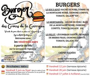 Les Groins de la Garrigue - Foodtruck : prochaines dates à Félines...