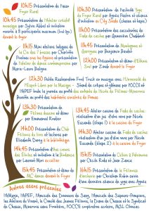 Programme de la première édition du Forum des associations de Félines-Minervois SAMEDI 12 SEPTEMBRE 2026 de 10h à 17h au foyer
