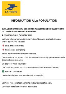 Radio Félines, les dernières infos du 18 septembre 2026