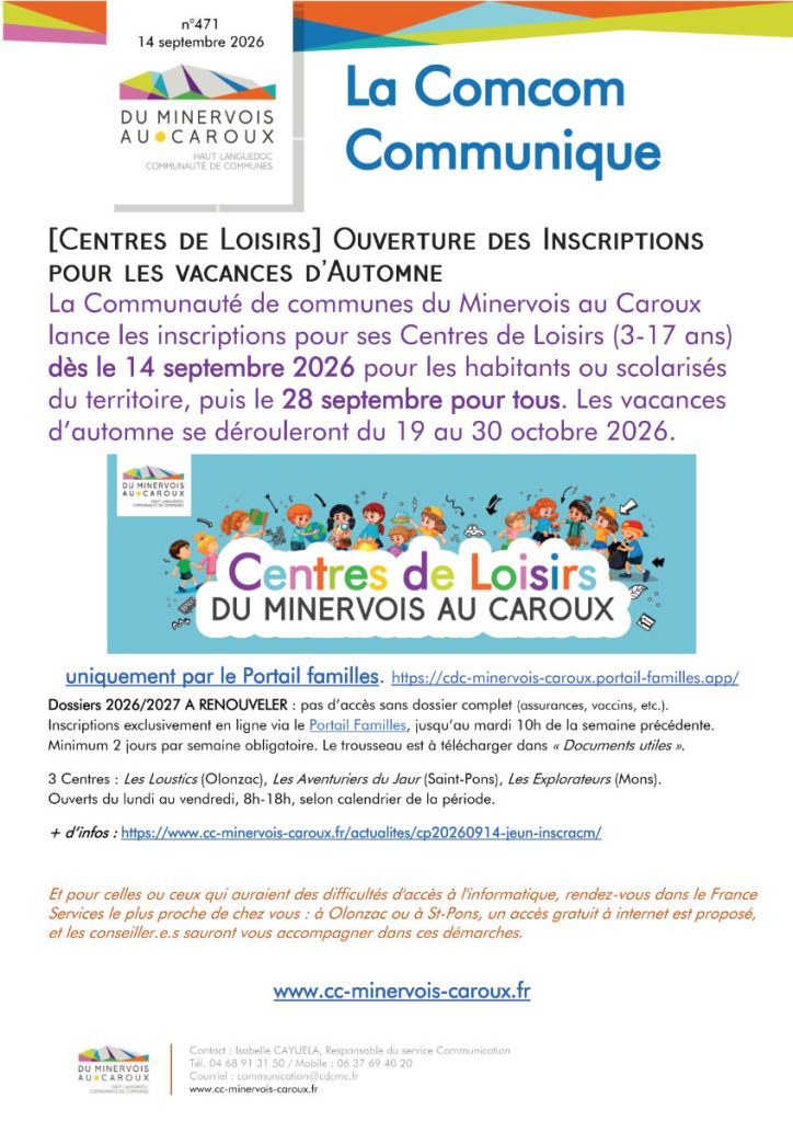 Radio Félines, les dernières infos du 18 septembre 2026